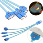 Cable Usb 5:1 Flat Smile Led