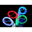 Cable USB micro Flat 1m Led